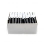 Игла двухсторонняя 22G*1 1/2 с прозрачной камерой 1,5см, черная (50 шт/уп)