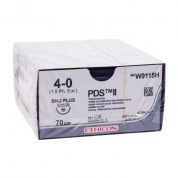 Шовный материал ПДС II 4/0. 70 см. фиолет. Кол. 20 мм. 1/2 Ethicon