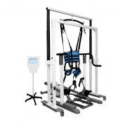 Подвес реабилитационный для вертикализации пациента. Модель Орторент С++(стационарный с роботизированной (кинематической) системой имитации шага), Россия