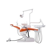 AJ 11 ECO - стоматологическая установка с верхней/нижней подачей инструментов, с подкатным модулем