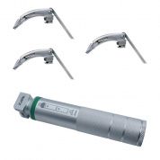 Ларингоскоп с набором клинков (№2,3,4) для проведения затрудненной интубации, на батарейках, лампочка ксенон, сменный световод