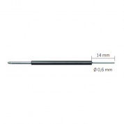 Электрод-игла, изогнутый, изолированный 0.6х14 мм KLS Martin