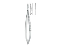 Ножницы микрохирургические, 14 мм, прямые, остроконечные, плоские ручки, 15 см KLS Martin, Германия