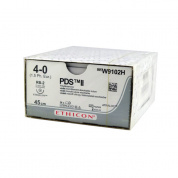 Шовный материал ПДС II 4/0. 45 см. фиолет. Кол. 13 мм. 1/2 Ethicon