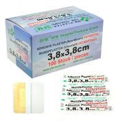 Лейкопластырь бактерицидный SFM-Strip, 3,8 см х 3,8 см №1, полимерная основа, 100 шт/уп