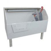 Ванна для животных №1 полипропилен, 1200x600x1000h с дверцей, душ