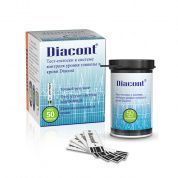 Тест-полоски к системе контроля уровня глюкозы в крови Diacont (упаковка 50шт)