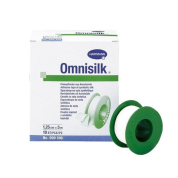 MNISILK - Фиксирующие пластыри - катушки, гипоаллергенный из шелка (белый) 5 м, Германия