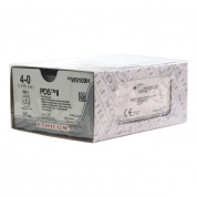 Шовный материал ПДС II 4/0. 90 см. фиолет. Кол. 17 мм. х 2 1/2 Ethicon