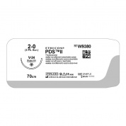 Шовный материал ПДС II 2/0. 70 см. фиолет. Кол.-реж. 36 мм. 1/2 Ethicon