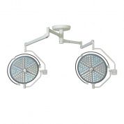 Потолочный двухблочный светодиодный операционный светильник Паналед-160/160 с видеокамерой HD и рычагом для монитора с кронштейном