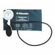 Механический тонометр e-mega Riester в наборе (e-mega белая, 1 шланговая, 3 дезин манжеты c подставкой)