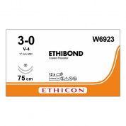 Шовный материал ЭТИБОНД Эксел 3/0. 75 см. белый Кол. 17 мм х 2. 3/8 Ethicon