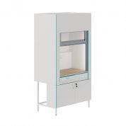 Вытяжной шкаф с сантехникой и столешницей из керамогранитной плитки Теолаб ШВ-1200 КГ-С-Комфорт