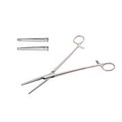 Зажим жесткий д/влагалищных операций, прямой, 220 мм Тумботино, Россия