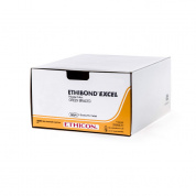 Шовный материал ЭТИБОНД Эксел 2/0. 4 нит.(2 з.*+* б.) х 90см. с овал.прокладками Кол.-реж. 17 мм х 2. 1/2 Ethicon