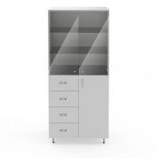 Двухсекционный шкаф для лабораторной посуды НВ-800 ШП