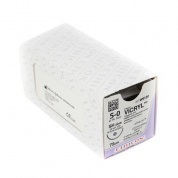 Шовный материал ВИКРИЛ 5/0. 75 см.фиолетовый Кол. 17 мм. 1/2 Ethicon