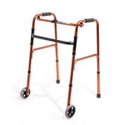 R Wheel Опора-ходунок на 2-х колесах (5'') с шагом/без шага, бронза