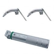 Ларингоскоп с набором клинков (№ 2,3) для проведения затрудненной интубации, на батарейках, лампочка ксенон, сменный световод