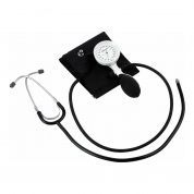 Механический тонометр e-mega (1 шланг, со встроенным стетоскопом, манжета на липучке стандартная (обхват 24-32 см.), латексная), Riester
