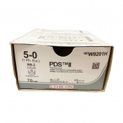 Шовный материал ПДС II 5/0. 70 см. фиолет. Кол. 13 мм х 2. 1/2 Ethicon