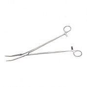 Зажим гинекологический изогнутый 255 мм Surgiwell, Пакистан