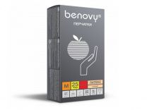 Перчатки латексные с повышенной прочностью Бинови Latex High Risk, синие, размер S, уп. уп. 100 шт.