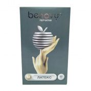 ! Перчатки латексные медицинские BENOVY Latex Powdered, размер M, 50 пар в упак.