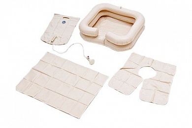 Комплект для мытья головы: ванна надувная, емкость для воды, защитный фартук Armed