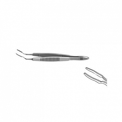 Пинцет для введения акриловых и силиконовых линз F-7718
