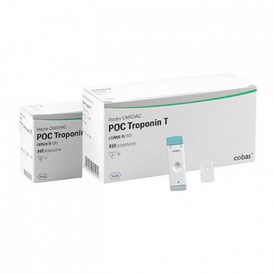 Тест-полоски для количественного определения тропонина Т COBAS H 232 (Roche Cardiac Poc Troponin T), 10 шт/уп