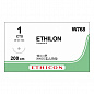 Шовный материал ЭТИЛОН 1. 200 см петля. черный Кол. масс. 48 мм. 1/2 Ethicon