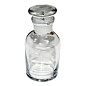Склянка для реактивов на 60 мл из светлого стекла с узкой горловиной и притертой пробкой, Россия