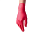 Перчатки нитриловые медицинские BENOVY, красные, размер XL, 50 пар в упаковке