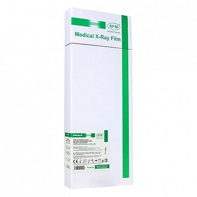 Пленка медицинская для рентгенографии SFM общего назначения зеленочувствительная X-Ray GF, 15 x 40 см (100 листов)