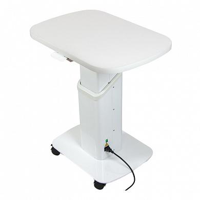 Столик приборный с электроприводом с белой столешницей Stern Lift