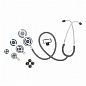 Tristar cтетоскоп, с 3-мя головками, серый, Riester