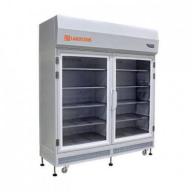 Шкаф стерильного хранения с распашными дверями (КД 442.120.02, 10 полок, УФ-облучение над верхними полками)