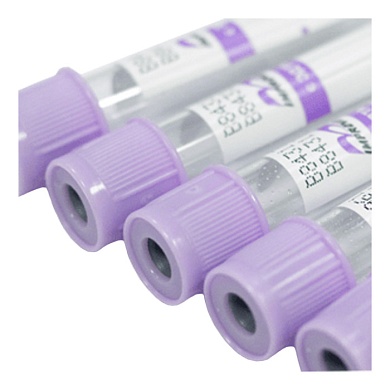 Вакуумные пробирки Improvacuter с ЭДТА К2, фиолетовые, 8 мл, 16х100 мм (уп. 50 шт) 684081212