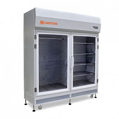 Шкаф стерильного хранения с распашными дверями (КД 442.120.03, штанга и 5 полок)