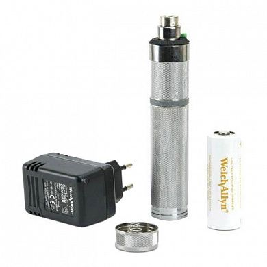 Офтальмоскоп Coaxial с принадлежностями: рукоятка на батарейках, Welch Allyn, США