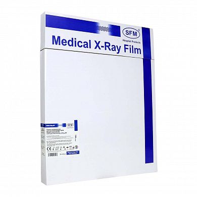 35 х 43 см (100 листов) - Синечувствительная Пленка медицинская для рентгенографии SFM общего назначения X-Ray BF, (Германия)