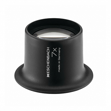 Лупа техническая часовая плосковыпуклая Eschenbach Watchmaker's magnififers, диаметр 25 мм, 7.0х, 27.7 дптр
