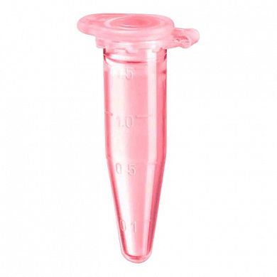 Пробирки Эппендорфа нестерильные 1,5 мл с защелкивающейся крышкой, Высота 40 мм, Диаметр 11 мм, (красные)