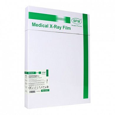 Пленка медицинская для рентгенографии SFM общего назначения зеленочувствительная X-Ray GF, 30 х 40 см (100 листов)