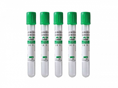 Пробирка Sodium Heparin Tube 3 мл стеклянная для исследования плазмы крови (арт 662030110), Китай