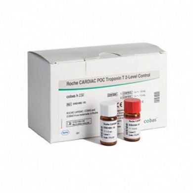 Контрольный материал для проверки качества тест-полосок на количественный тропонин Т Cobas H 232 (Roche Cardiac Poc Troponin T Control)