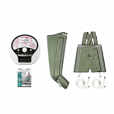 WelbuTech Seven Liner Zam Luxury Аппарат для лимфодренажа, прессотерапии, массажа (манжеты для ног, новый тип стопы + шорты), размер XXL