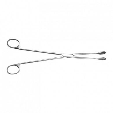 Щипцы д/удаления пл.яйца, с кремал. прямые с шириной губок 14 мм, 260 мм Тумботино, Россия